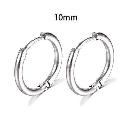 2022 New Simple Stainless Steel Gold Small Hoop Earrings for Women Men Cartilage Ear Piercing Jewelry Pendientes Hombre Mujer